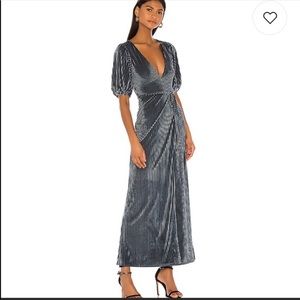 REVOLVE Sarai Steel Blue Dress